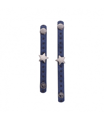 Set van twee blauwe sjaal riemen, scarvelets 
