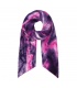 Paarse sjaal met gekleurde werveling patroon