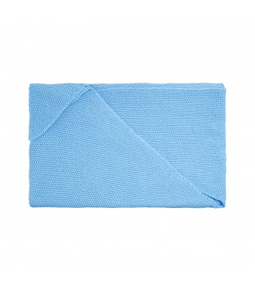 Blauwe gehaakte sjaal