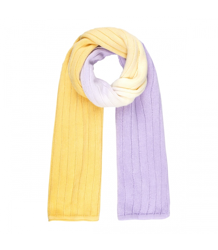 Prijs bijzonder noodsituatie Geel en paars gekleurde sjaal | Sjalenwebshop natuurlijk!