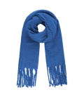 Blauwe warme winter sjaal