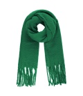 Donker groene warme winter sjaal