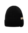 Zwarte warme beanie