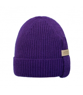 Paarse warme beanie