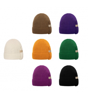 Paarse warme beanie