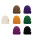 Paarse warme beanie