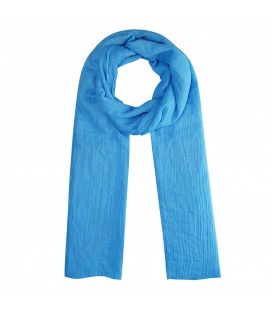 Blauwe zomer sjaal met structuur