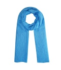 Blauwe zomer sjaal met structuur