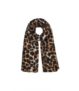  Bruine Winter Sjaal met Dierenprint - Trendy en Warm