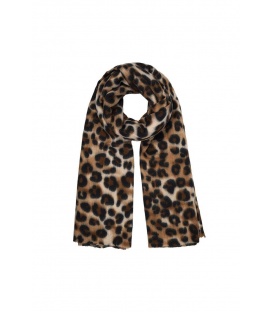  Bruine Winter Sjaal met Dierenprint - Trendy en Warm