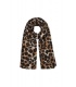 Bruine winter sjaal met dieren print