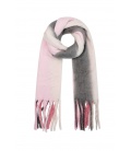 Licht roze gekleurde warme winter sjaal