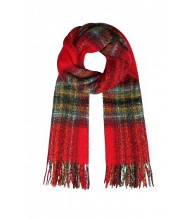 Rode Winter Sjaal met Franje - Stijlvol en Warm