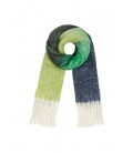 Blauw groene warme sjaal