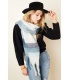 Fuchsia Roze Geblokte Winter Sjaal - Stijlvolle Warme Accessoire
