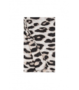 Camel kleurige sjaal met print
