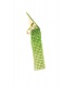 Oorclips groen gekleurde met strass steentjes