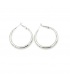 Oorringen met zilverkleurige afwerking 